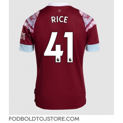 West Ham United Declan Rice #41 Hjemmebanetrøje 2022-23 Kortærmet